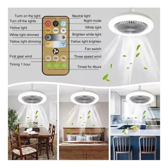Ventilador Inteligente de LED 2 en 1 TurboMax™ - [SUPER POTENTE]