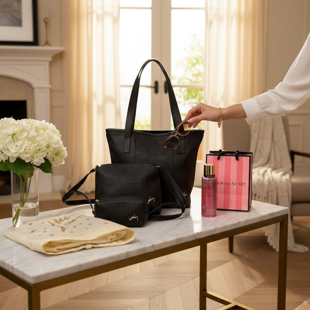 TRIO EN CUERO + SPLASH DE VICTORIA SECRET