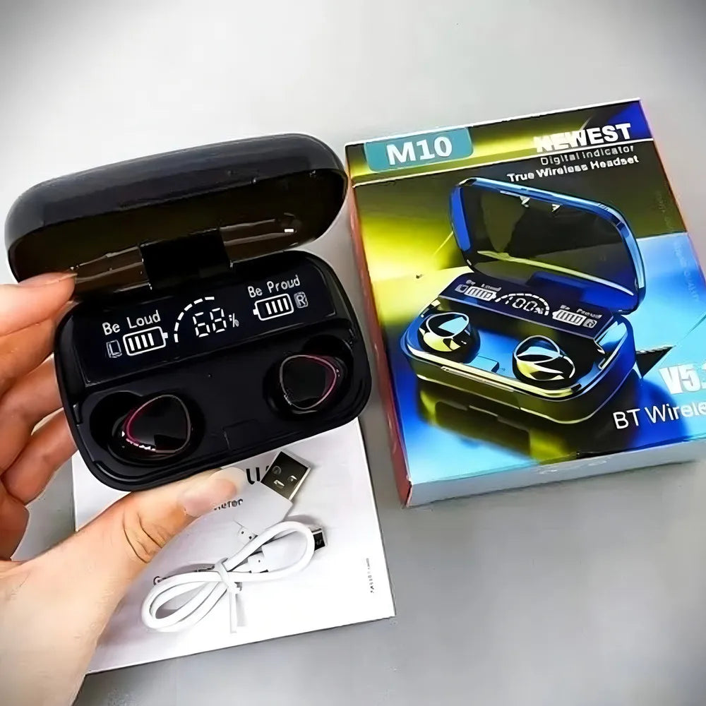 Audífono Inalámbricos F9 Con Power Bank